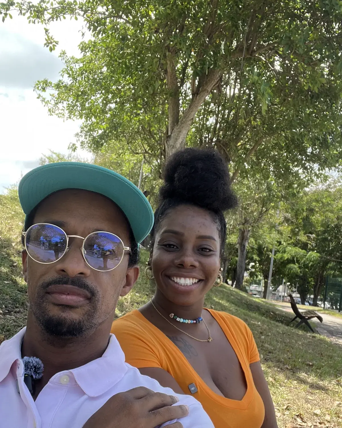 Kali et Snoop, après le tournage de l’émission Les paroles en or de Keylana